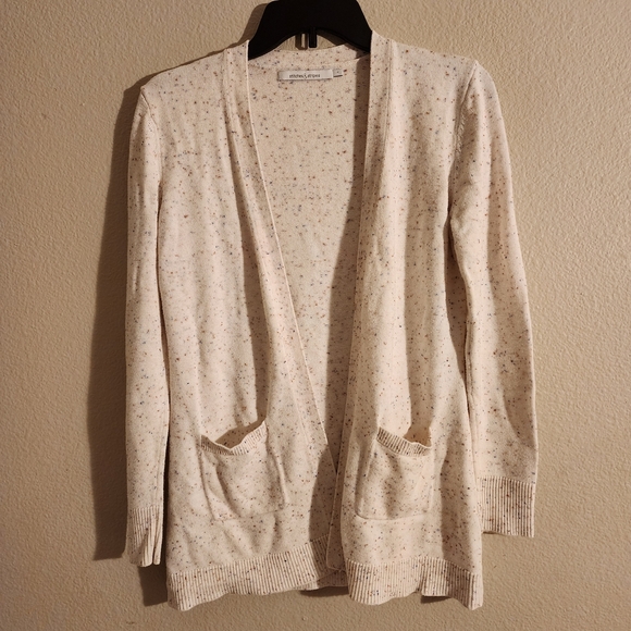 Stitches & Stripes Sweaters - Stitches & Stripes Donegal Speckled Cardigan Women's Open Front Pockets S